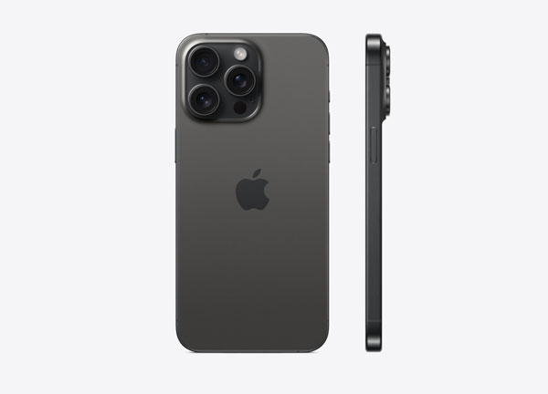 Thiết kế mặt lưng kính nhám giúp iPhone 15 Pro Max ít bị bám vân tay